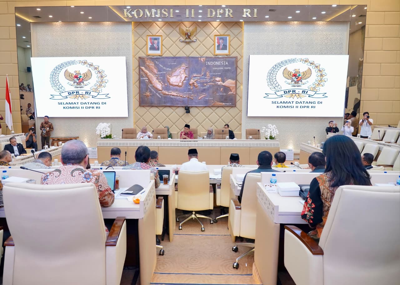 Bahas Bersama Komisi II DPR RI, Realisasi Anggaran Kementerian ATR/BPN Tahun 2025 Mencapai 95,73%