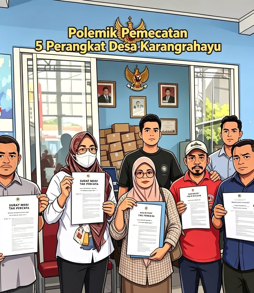 Pj Kades Karangrahayu Ungkap Alasan Pemberhentian 5 Aparatur Desa