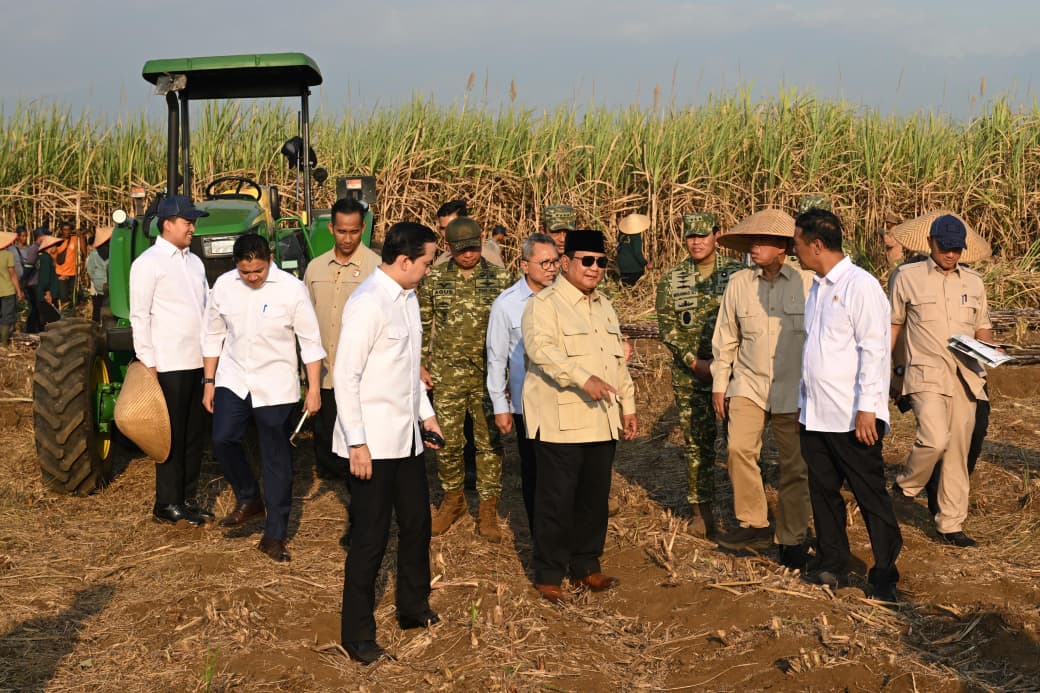 Dampingi Presiden RI Panen Raya di Malang, Menteri Nusron: Ketahanan Pangan Butuh Kepastian Hukum Tanah