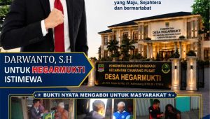 Darwanto Siap Menuju Hegarmukti Istimewa, Optimistis Membawa Perubahan Total Darwanto Siap Menuju Hegarmukti Istimewa, Optimistis Membawa Perubahan Total