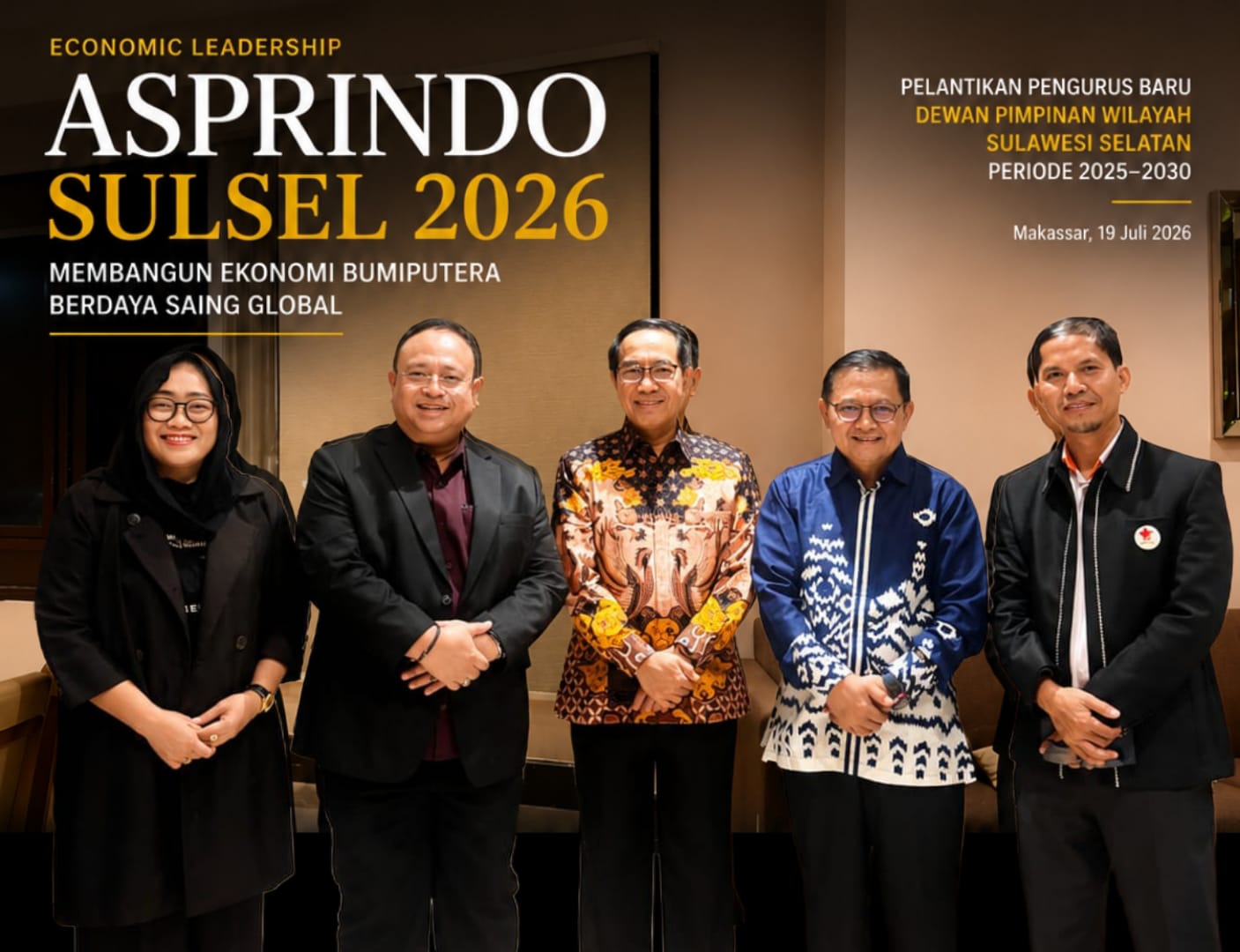 ASPRINDO Reshuffle Pengurus Sulsel, Jose Rizal: Saatnya Pengusaha Bumiputera Menjadi Motor Dapur Ekonomi Indonesia