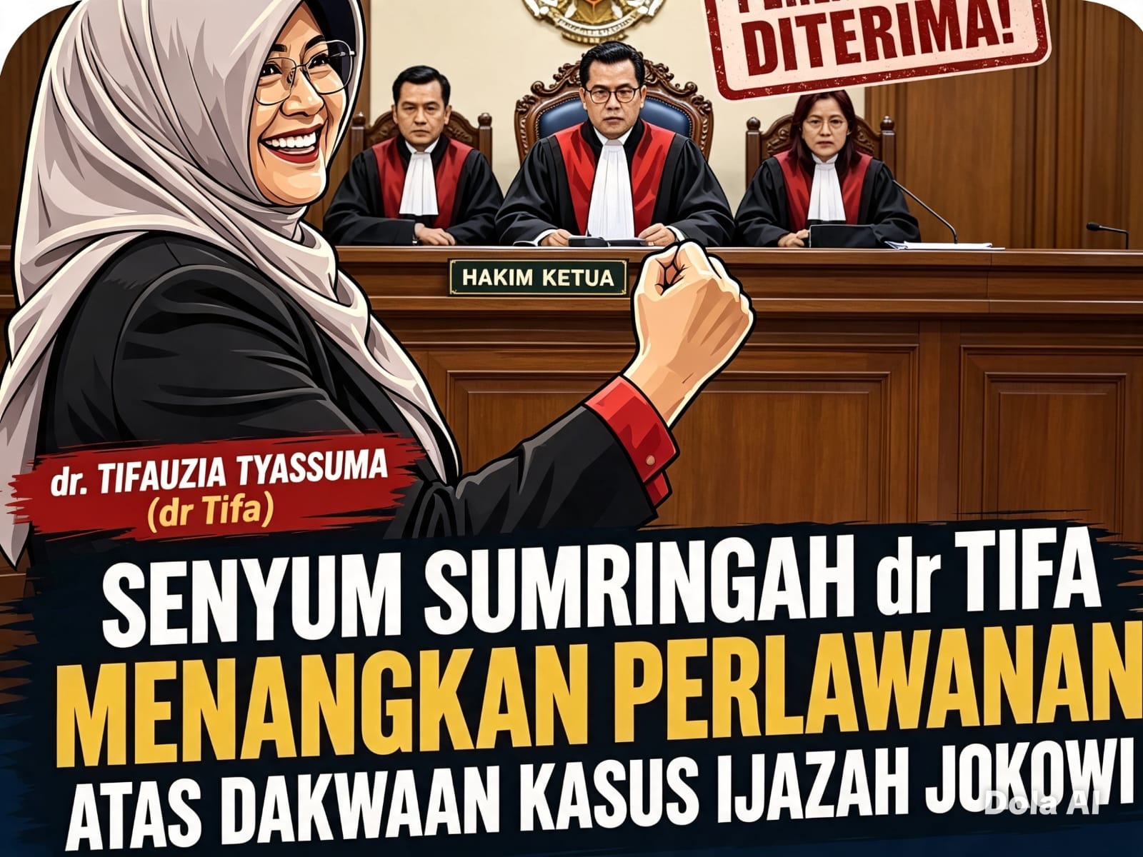Eksepsi Dikabulkan Hakim, Sidang Kasus Ijazah Palsu Jokowi dengan Terdakwa Dokter Tifa Dihentikan
