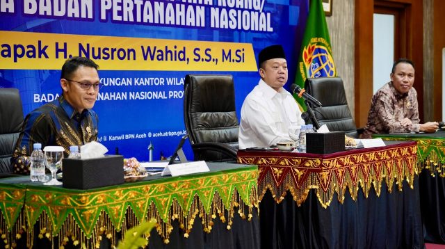 Hadir di Kanwil BPN Banda Aceh, Menteri Nusron: Transformasi Layanan Pertanahan Harus Berorientasi pada Kepuasan Masyarakat
