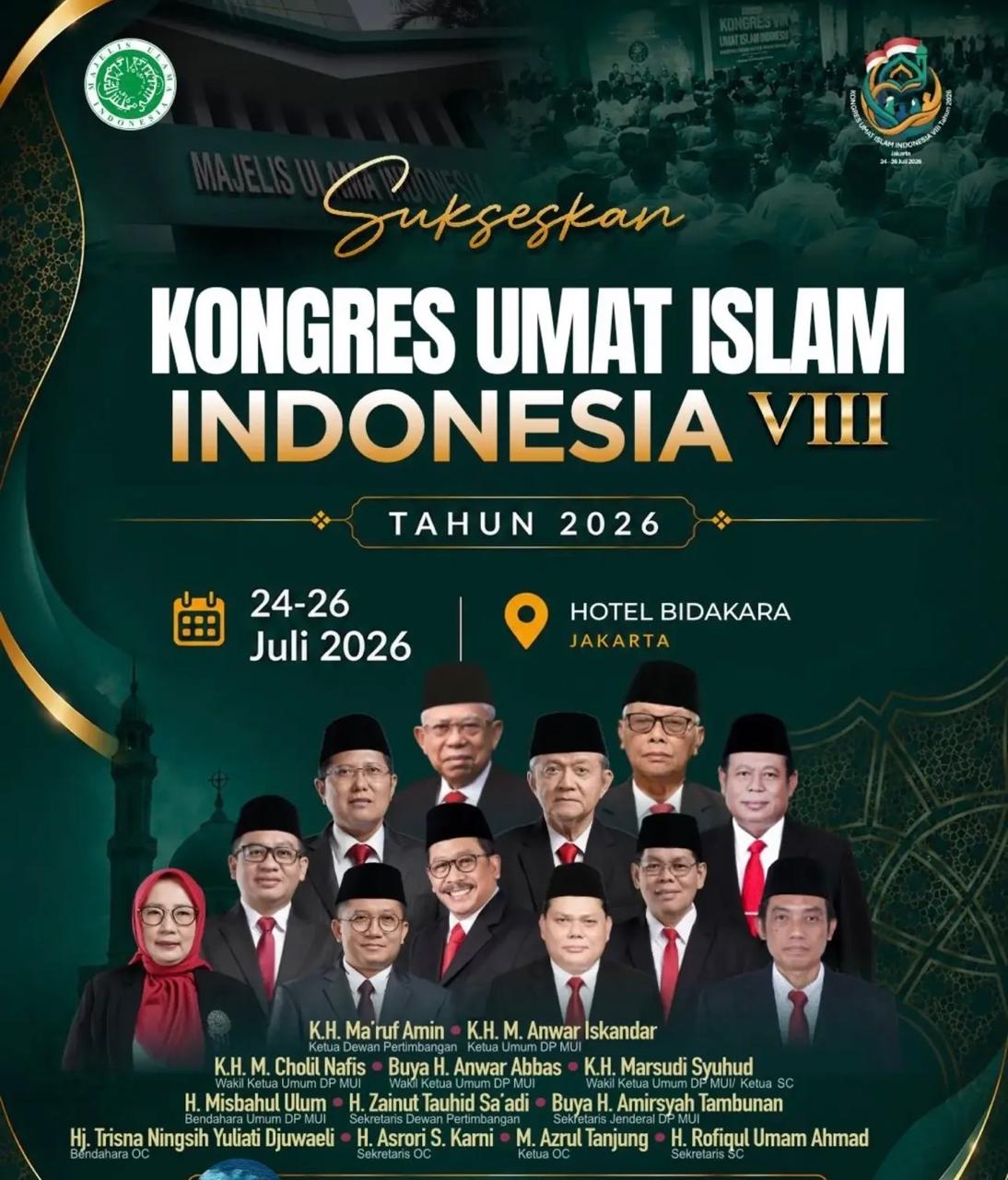 Menuju Indonesia Emas 2045: KUII ke-8 Rumuskan Strategi Transformasi Umat untuk Negara Kuat