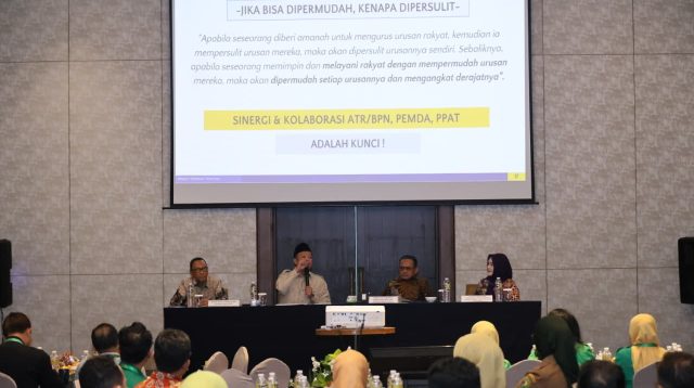 Tingkatkan Kualitas Layanan Pertanahan, Menteri ATR /BPN Nusron Ajak IPPAT dan Pemda Jawa Barat Perkuat Sinergi