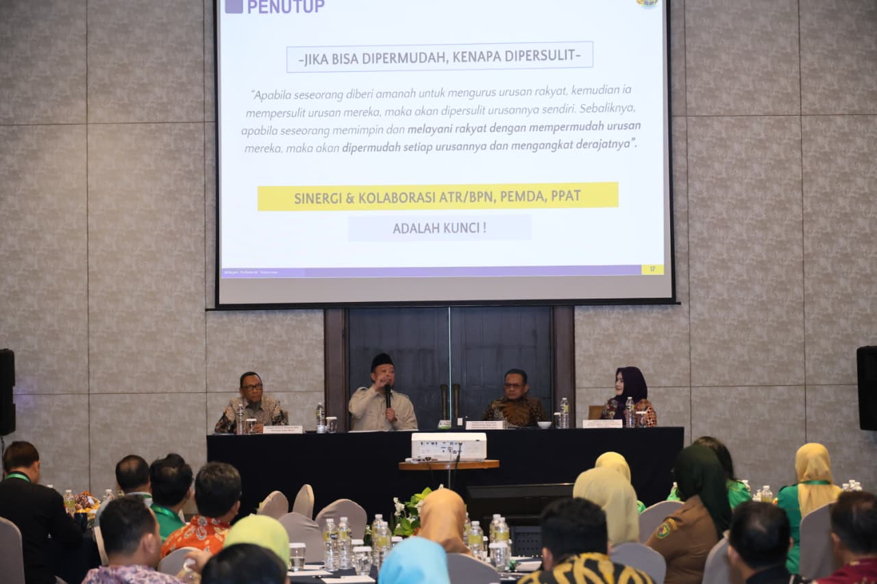 Tingkatkan Kualitas Layanan Pertanahan, Menteri ATR /BPN Nusron Ajak IPPAT dan Pemda Jawa Barat Perkuat Sinergi