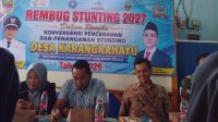 Upayakan Generasi Sehat, Pemdes Karang Rahayu Gelar Rembug Stunting 2027