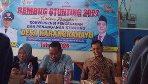 Upayakan Generasi Sehat, Pemdes Karang Rahayu Gelar Rembug Stunting 2027