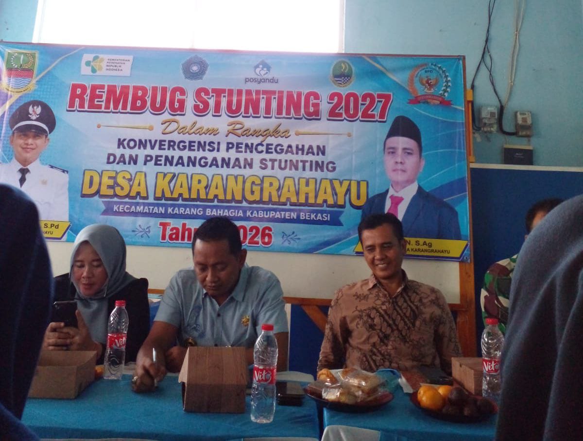 Upayakan Generasi Sehat, Pemdes Karang Rahayu Gelar Rembug Stunting 2027