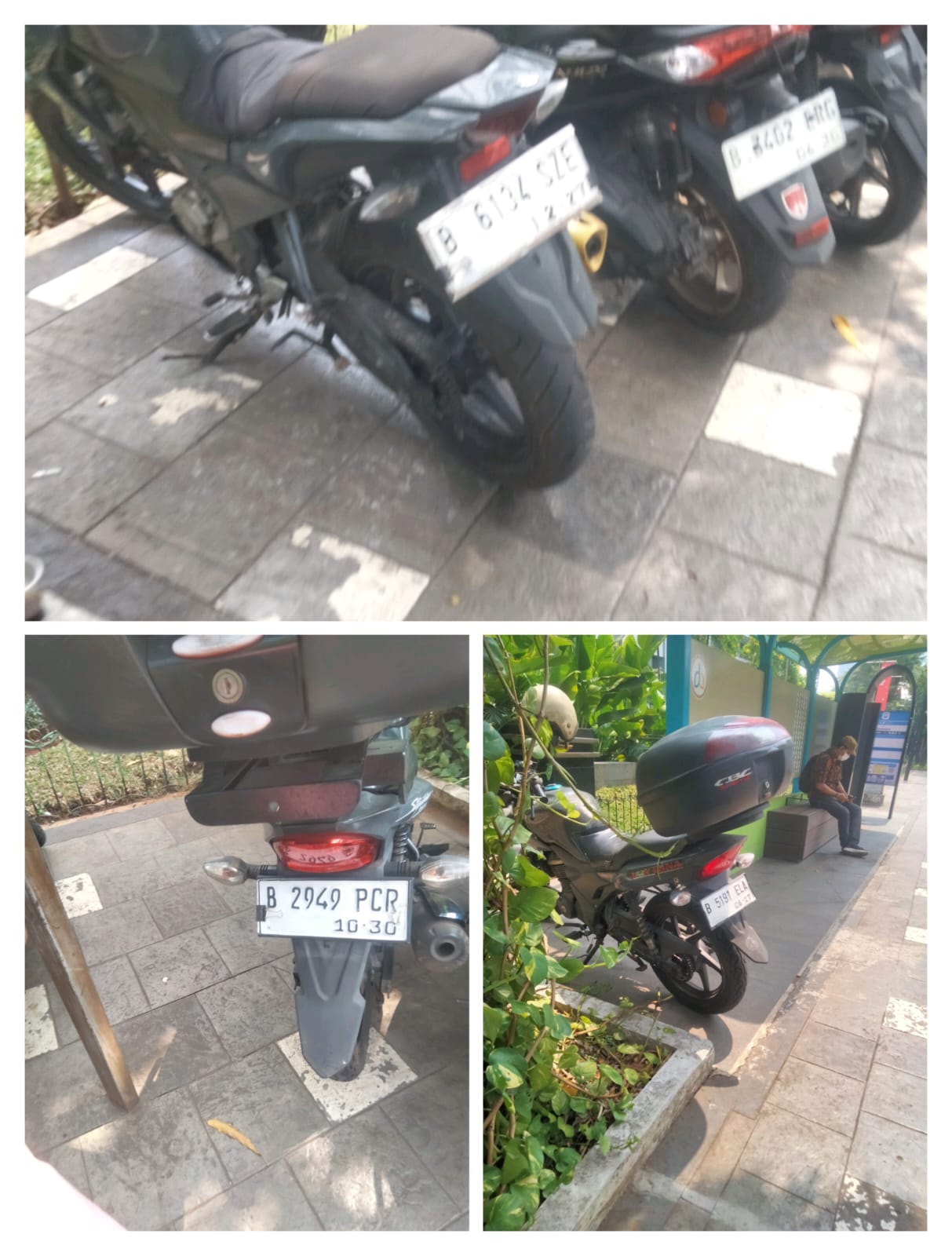 Penampakan Diduga Motor Dinas Milik Polisi Disulap Jadi Plat Nomor Kendaraan Pribadi