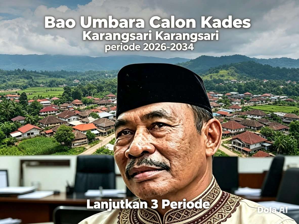 Diiringi 2.000 Pendukung, Petahana Bao Umbara Resmi Daftar Pilkades Karangsari untuk Periode Ketiga