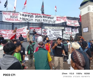 Keterangan foto: Demo Massa Desak DPR Segera Sahkan RUU Perampasan Aset Koruptor