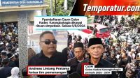 Membludak!! Ribuan Simpatisan Kawal Caum Daftar Calon Kades Karangbahagia