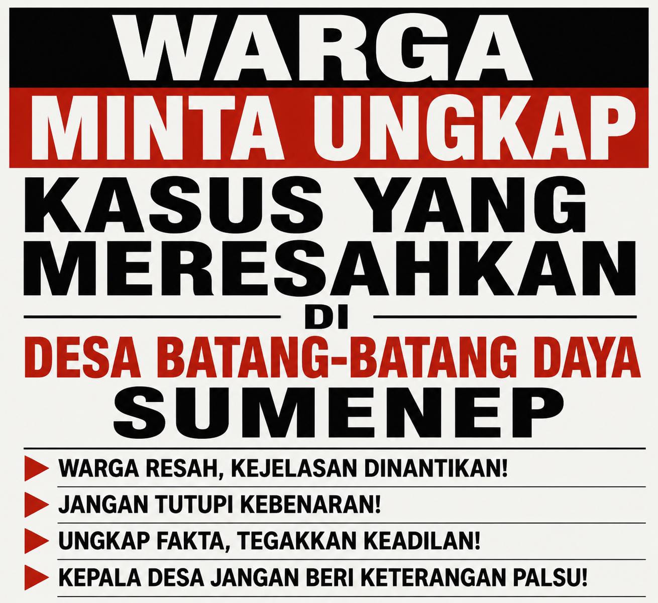 Dugaan Kasus Asusila di Batang-Batang Daya Picu Polemik, Kades Mengaku Tidak Tahu? 