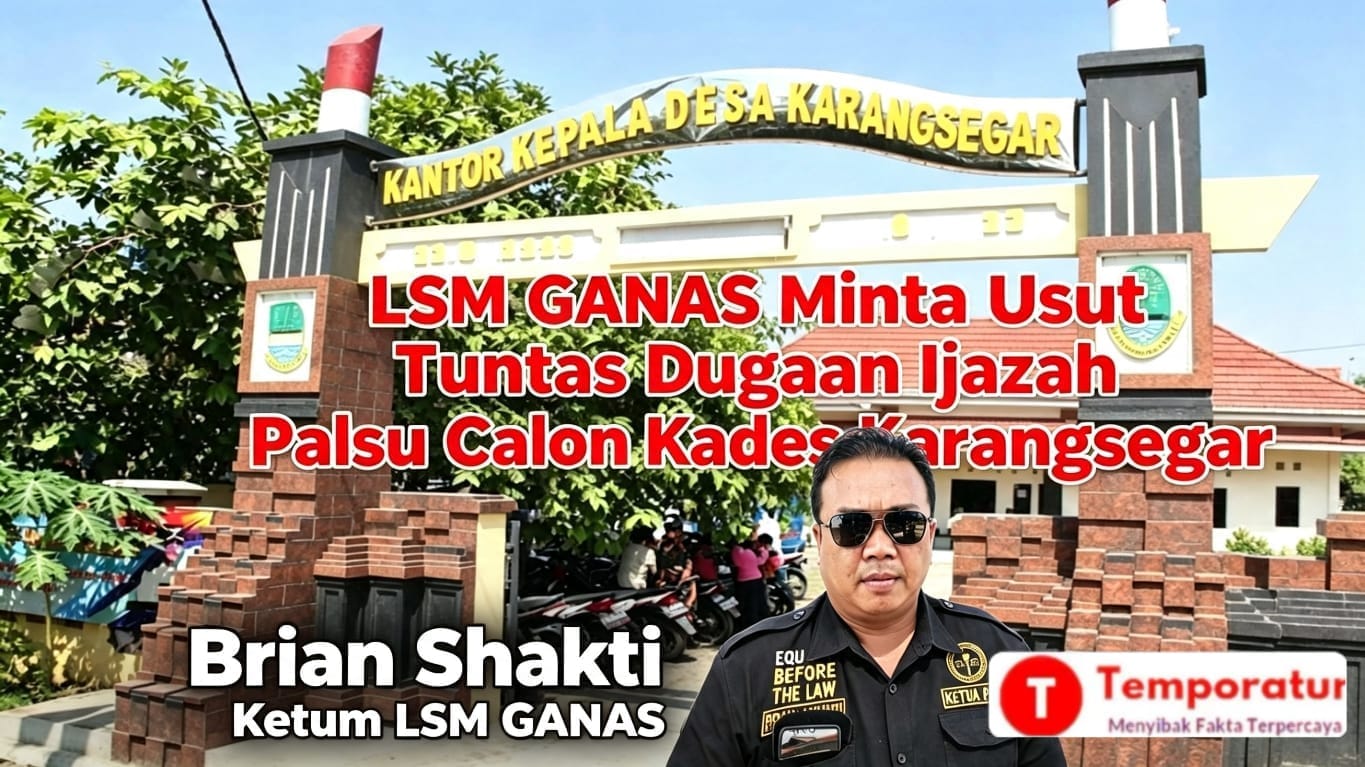 Mencuat Dugaan Ijazah Palsu Balon Kades Karangsegar Sebelumnya  Menjabat BPD