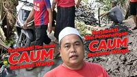 Tim Relawan Pemenangan CAUM Bersama Warga Kampung Kepuh Gelar Kerja Bakti Bersihkan Irigasi