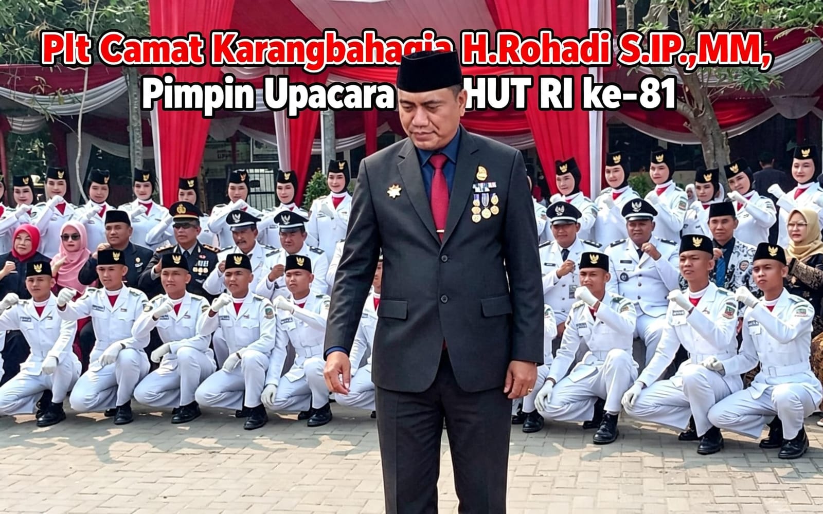 Khidmat dan Bersatu, Kecamatan Karang Bahagia Gelar Upacara HUT RI ke-81