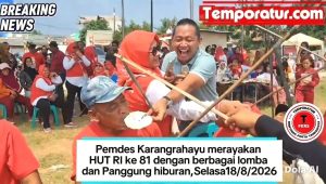 Peringati HUT RI ke-81, Pemdes Karangrahayu Gelar Lomba Unik dan Panggung Rakyat Peringati HUT RI ke-81, Pemdes Karangrahayu Gelar Lomba Unik dan Panggung Rakyat