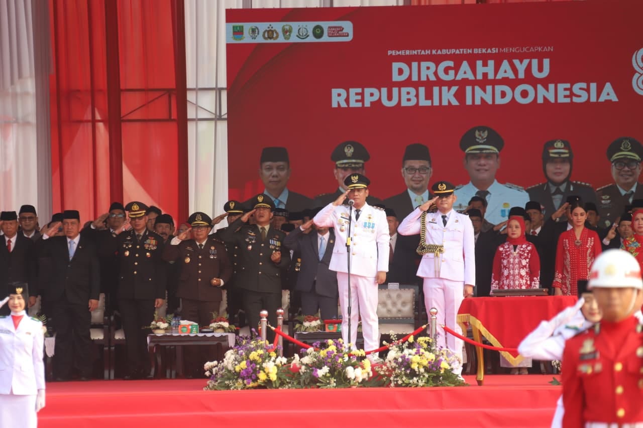 HUT RI ke-81: Plt Bupati Bekasi Ajak Masyarakat Jaga Keutuhan Bangsa dan Implementasikan Asta Cita