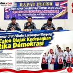 Keterangan foto : Panitia Pemilihan Kepala Desa (Panpilkades) Lambangsari sukses menggelar Rapat Pleno Penetapan Calon dan Pengundian Nomor Urut Calon Kepala Desa di Aula Desa Lambangsari, Kecamatan Tambun Selatan, Kabupaten Bekasi, Rabu (9/9/2026) (ft.ilustrasi)