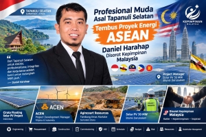 Keterangan foto : Profesional Muda Asal Tapanuli Selatan Tembus Proyek Energi ASEAN, Daniel Harahap Disorot Kepimpinan Malaysia