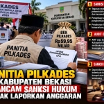 Keterangan foto : Panitia Pilkades di Kabupaten Bekasi Terancam Sanksi Hukum Jika Tak Laporkan Anggaran (ft Ilustrasi)