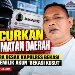 Keterangan foto : JM Hendro Ketua LSM Penjara Indonesia Kabupaten Bekasi