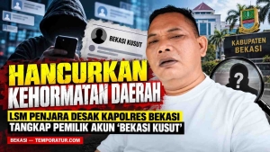 Keterangan foto : JM Hendro Ketua LSM Penjara Indonesia Kabupaten Bekasi