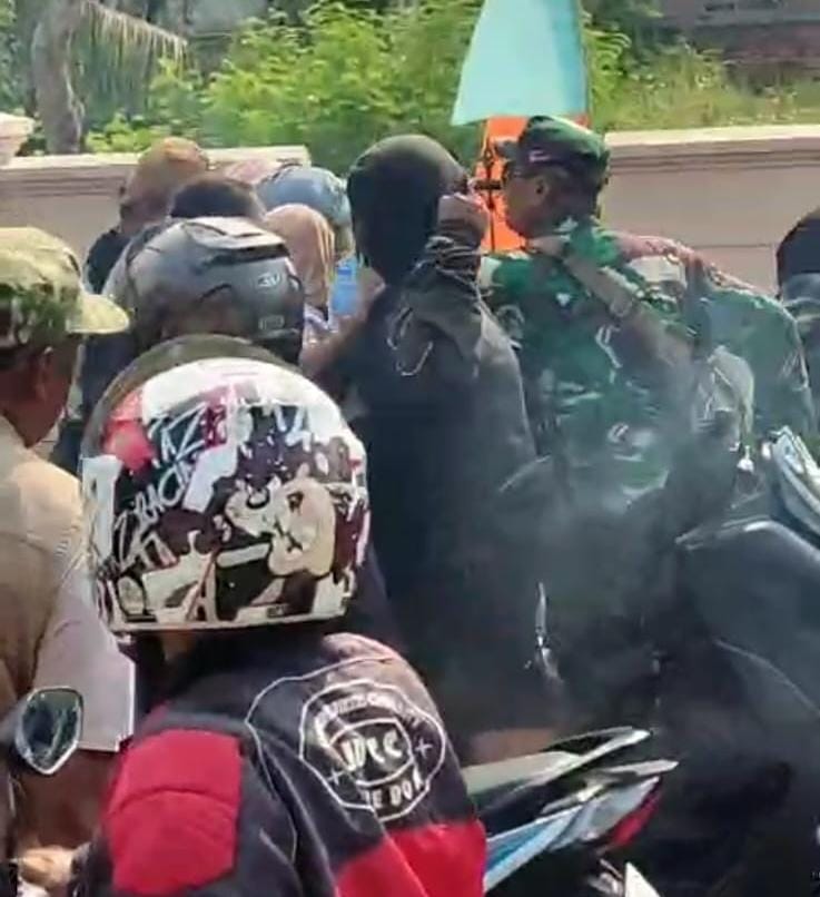 Keterangan foto: Gegara Knalpot Brong, Pawai Cakades Sukarukun No 4 Nyaris Bakuhantam, Rabu 16/9/2026.