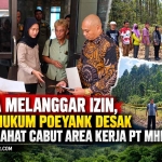 Keterangan foto : Diduga Melanggar Izin, Kantor Hukum POEYANK Desak Pemkab Lahat Cabut Area Kerja PT MHP (ft.ilustrasi)