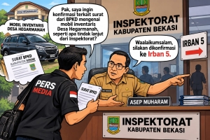 Keterangan foto : Konfirmasi Mobil Inventaris Desa Hegarmanah, Inspektorat Arahkan ke Irban 5 (ft.ilustrasi)