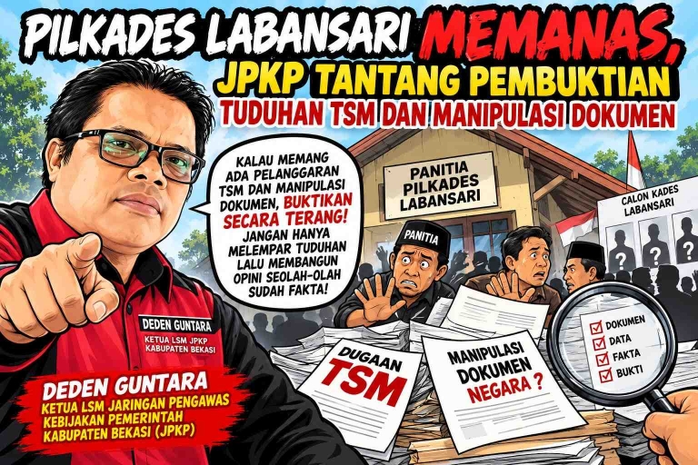 Keterangan foto : PILKADES LABANSARI MEMANAS, JPKP TANTANG PEMBUKTIAN TUDUHAN TSM DAN MANIPULASI DOKUMEN (ft.ilustrasi)