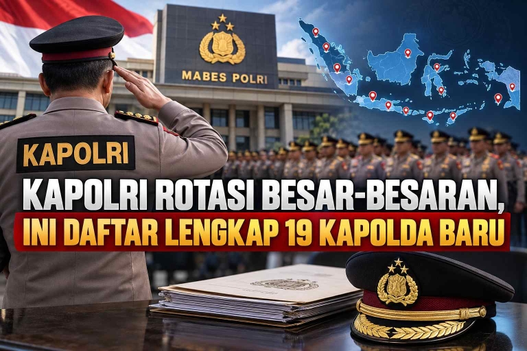 Keterangan foto : Kapolri Rotasi Besar-Besaran, Ini Daftar Lengkap 19 Kapolda Baru (ft.ilustrasi)