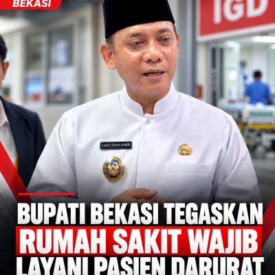 Keterangan foto : plt Bupati Bekasi dr.Asep Surya Atmaja (ft.Dok.istimewa)