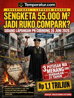 Keterangan foto : Sengketa Tanah 5,5 Hektare di Cileungsi, Ahli Waris Pertanyakan SHGB dan Putusan Pengadilan (ft.ilustrsi)