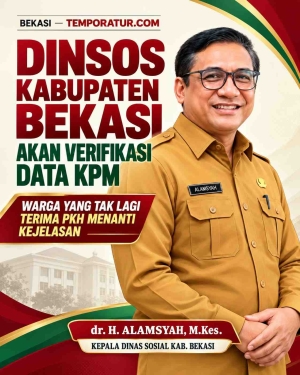 Keterangan foto : Dr.Alamsyah Kepala Dinas Sosial Kabupaten Bekasi