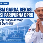 Keterangan foto : Samsudin Ketua LSM Garda Bekasi Apresiasi Paripurna DPRD, Dukung Asep Surya Atmaja Jadi Bupati Definitif