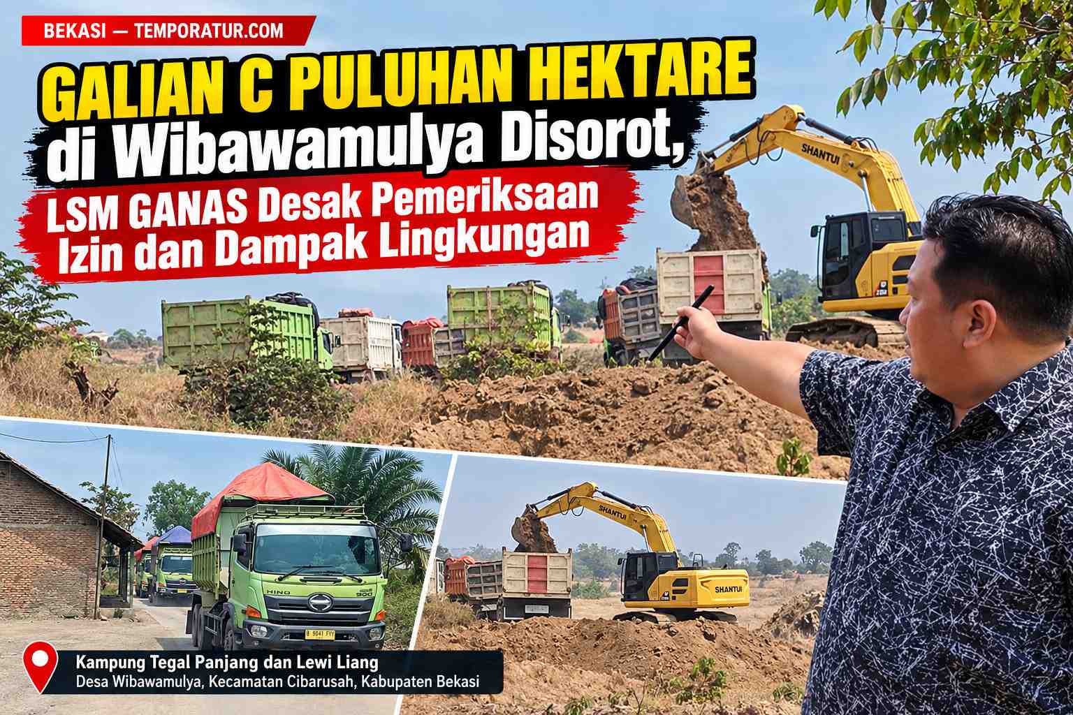 Keterangan foto : Brian Shakti Ketum LSM GANAS
