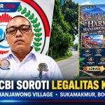 Keterangan foto : LSM KCBI Soroti Legalitas Kavling Harmoni Hanjawong Village di Sukamakmur