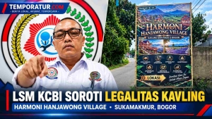 Keterangan foto : LSM KCBI Soroti Legalitas Kavling Harmoni Hanjawong Village di Sukamakmur