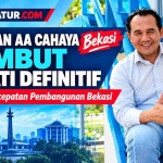 Keterangan foto : Amrul Mustopa Ketua Relawan AA Cahaya Bekasi