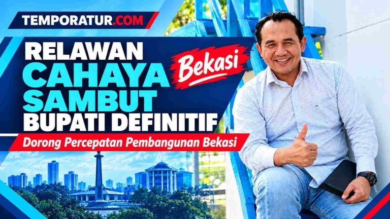 Keterangan foto Amrul Mustopa ketua Relawan Cahaya Bekasi