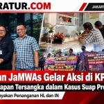 Keterangan foto : JAPMI dan JaMWAs Gelar Aksi di KPK, Desak Penetapan Tersangka Baru dalam Kasus Suap Proyek Bekasi