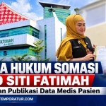 Keterangan foto : Kuasa Hukum Orang Tua Bayi Meninggal Somasi RSUD Siti Fatimah, Persoalkan Publikasi Data Medis Pasien