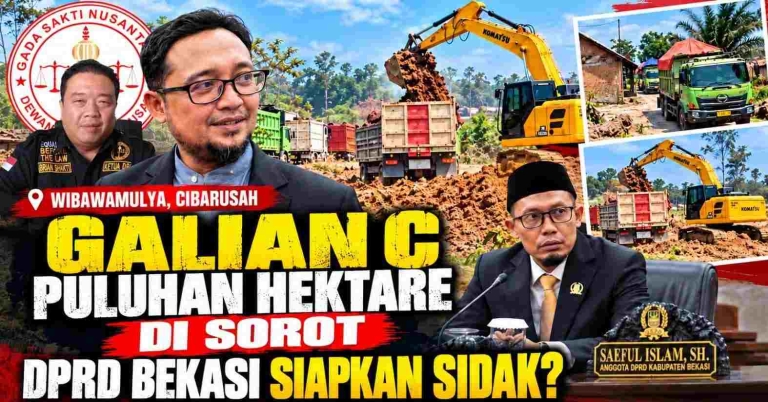Keterangan foto : Galian C Puluhan Hektare di Wibawamulya Disorot, DPRD Bekasi Siapkan Sidak? (Dok.istmewa)