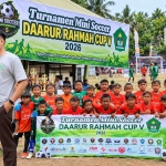 Keterangan foto: Turnamen Mini Soccer Daarurrahmah Cup V resmi dibuka di halaman MTs Daarurrahmah Sukatani, Kabupaten Bekasi, Rabu (28/10/2026).
