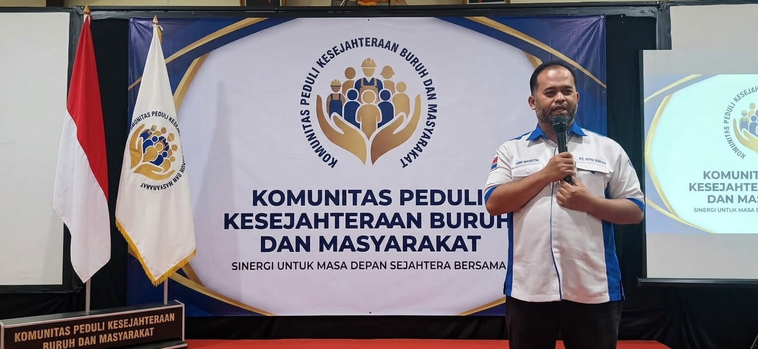 Keterangan foto : Ketua Umum Komunitas Peduli Kesejahteraan Buruh dan Masyarakat, Amir Mahfuzh