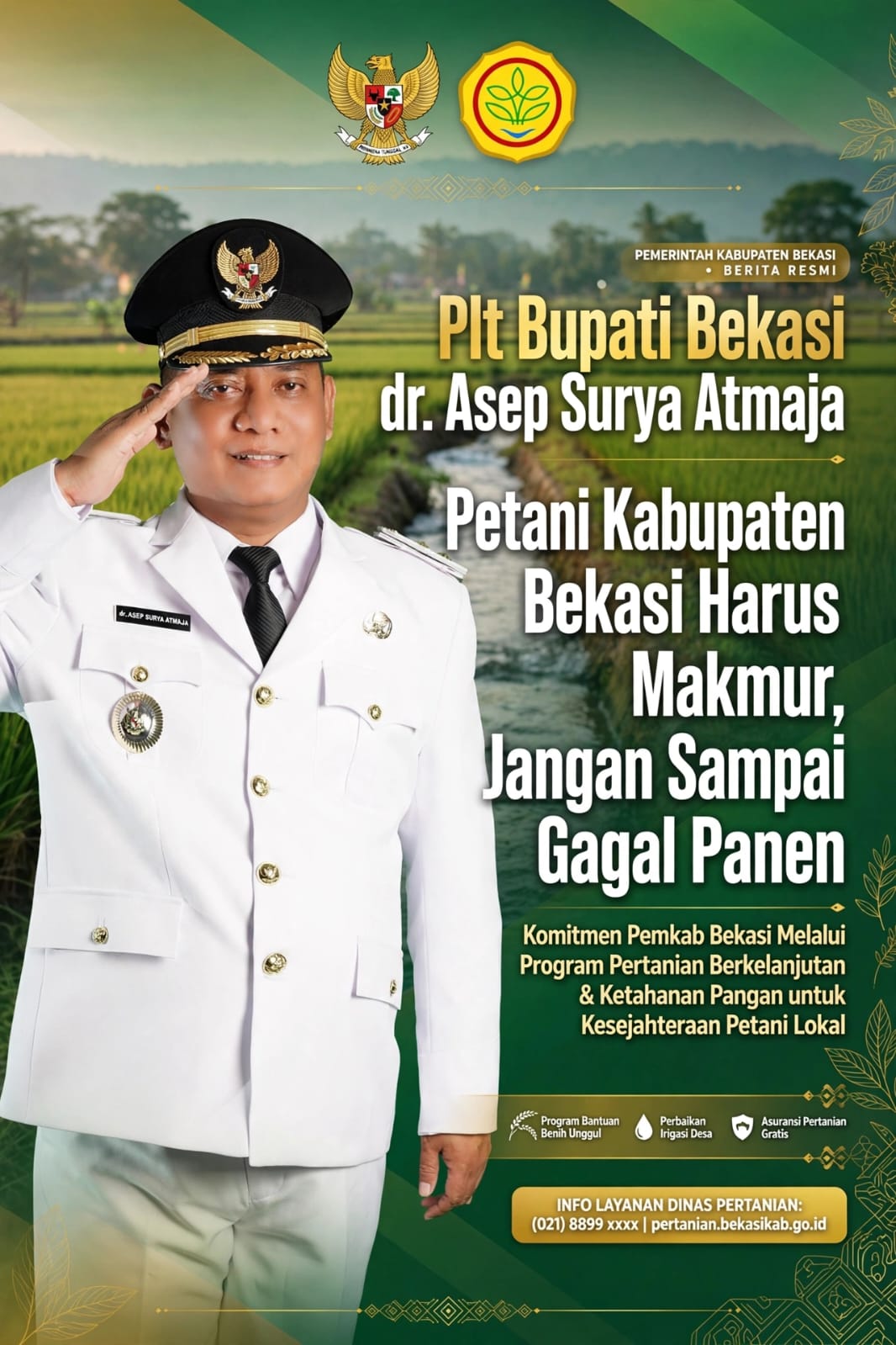 Keterangan foto : Proses Definitif Berjalan, Asep Pilih Fokus Kerja dan Tuntaskan PR Pemda Bekasi (dok.istimewa)