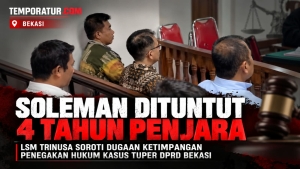 Keterangan foto: Soleman Dituntut 4 Tahun, LSM Trinusa Soroti Dugaan Ketimpangan Penegakan Hukum Kasus Tuper DPRD Bekasi (ft.ilustrasi)