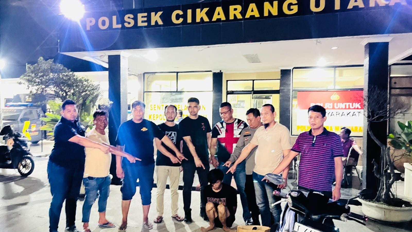 Keterangan foto : Polsek Cikarang Utara Tangkap Pelaku Pencurian dengan Kekerasan dalam Waktu Kurang dari 24 Jam